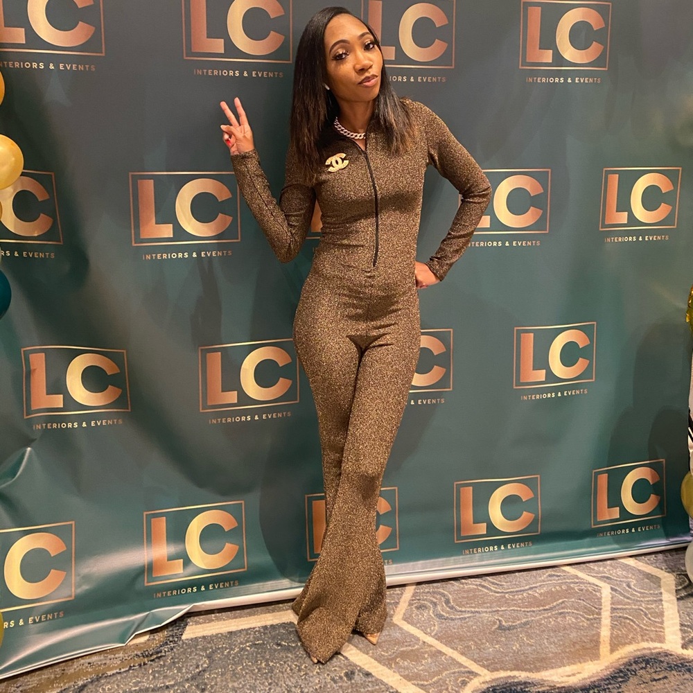 Shimmer Jumpsuit 🤍